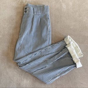 Lucy & Yak High Waisted Blue Stripe Addison Jeans
